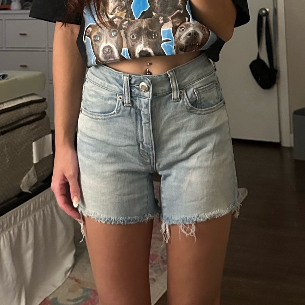 american eagle denim shorts